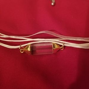 NWOT Anthropologie Gold Geometric Necklace